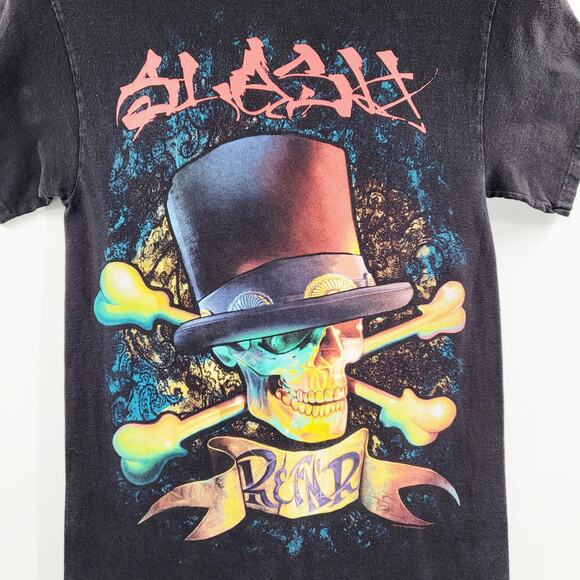 SLASH Rock & F'N Roll "WE'RE ALL GONNA DIE TOUR 2010" Graphic T-shirt Men's Sz S - Picture 3 of 6